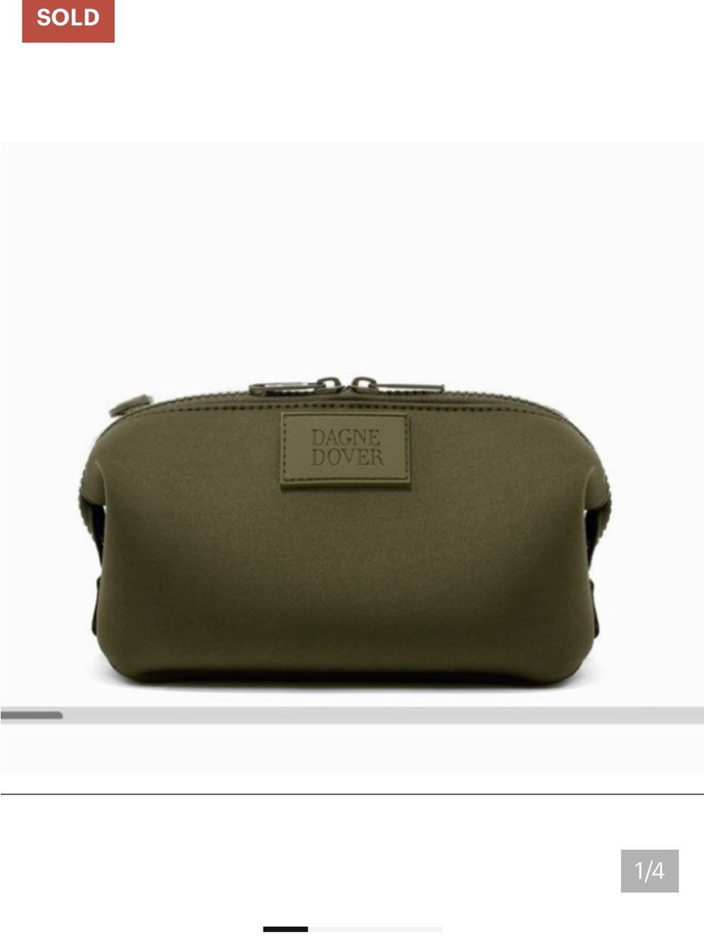 New Dagne Dover toiletry bag Hunter Olive green